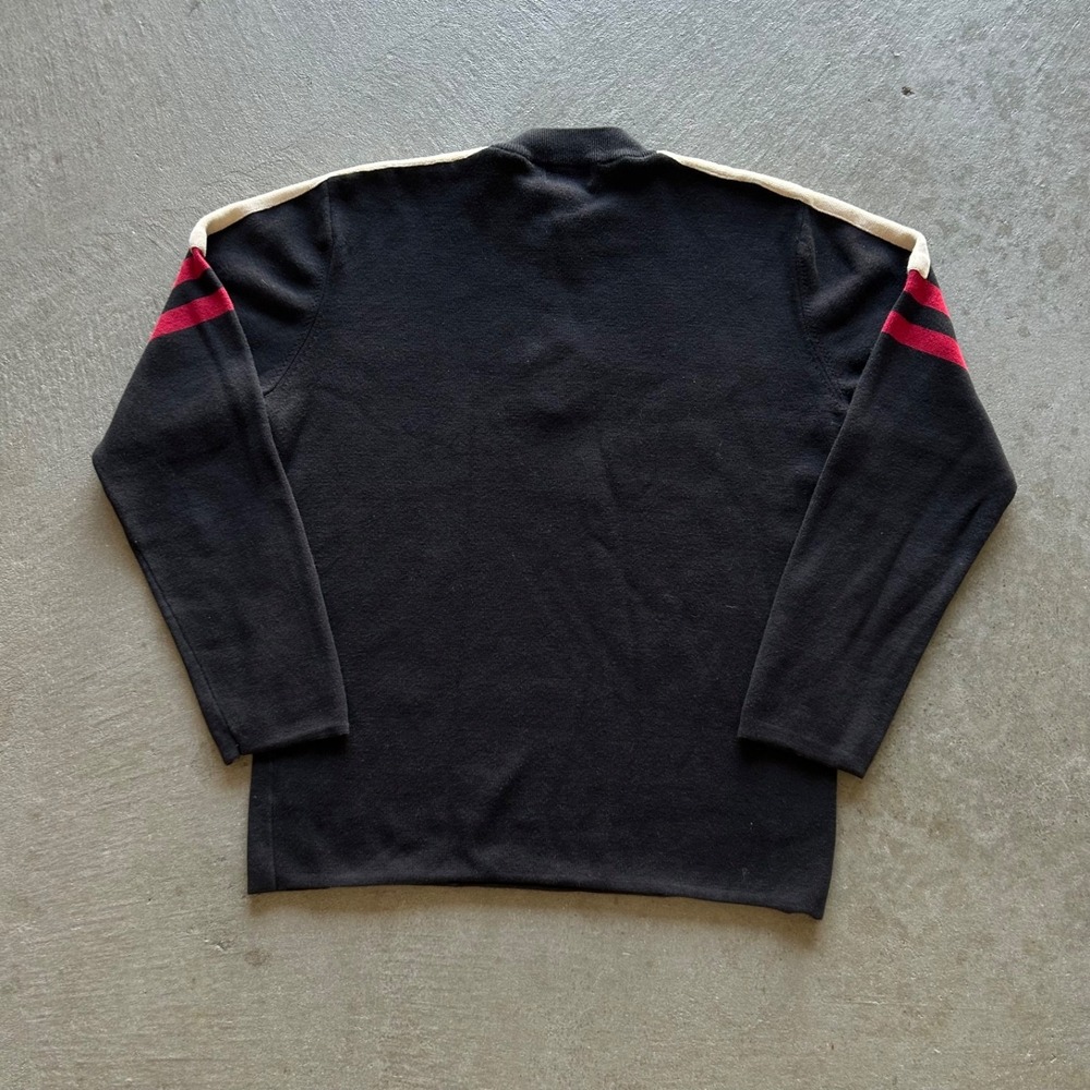Vintage Polo Ralph Lauren Sweater Size Large Black Patch Logo RL Pullover - Picture 4 of 5
